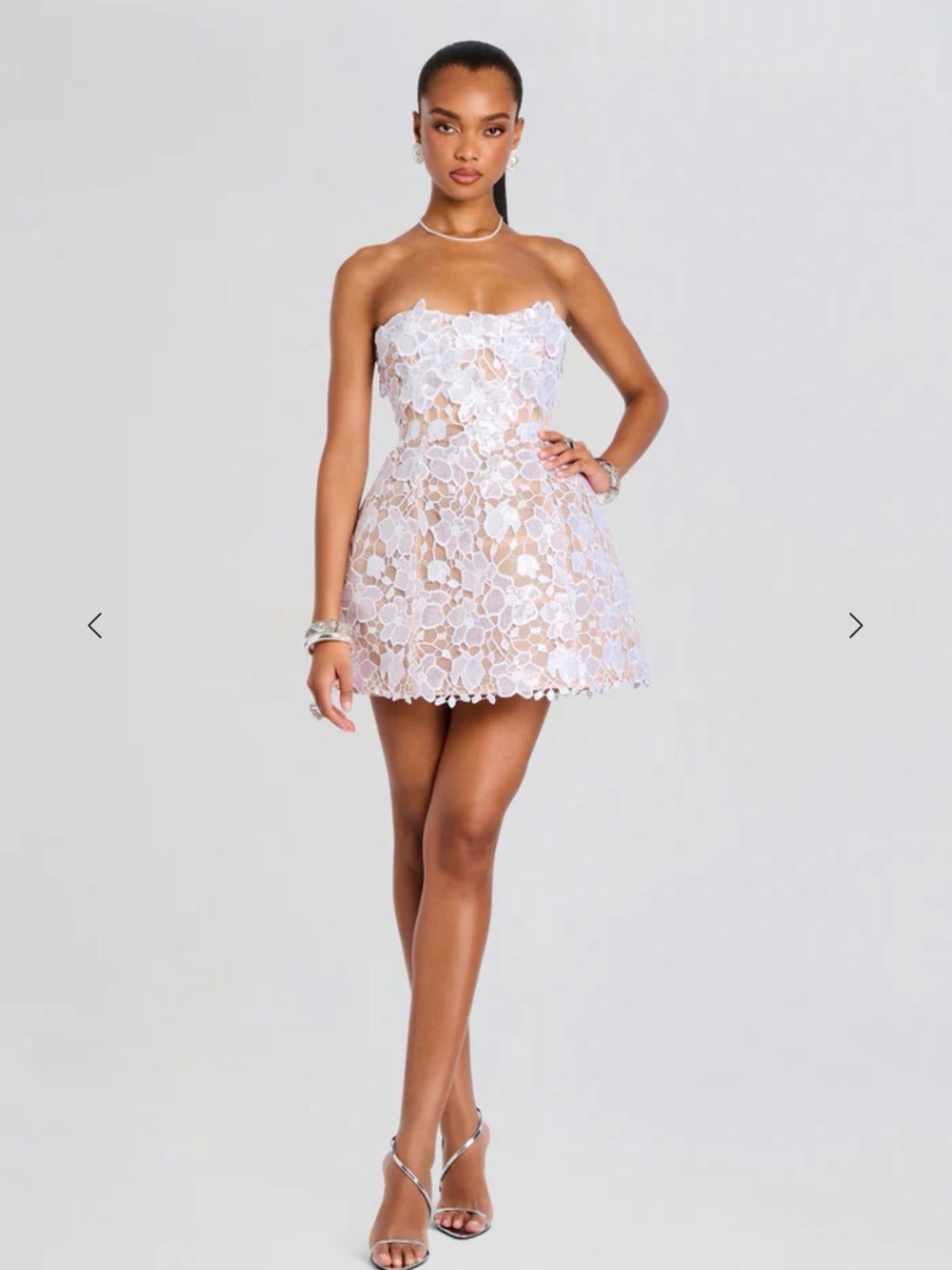 Retrofete Alira Lace Mini Dress
